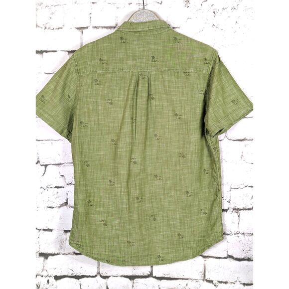 PRANA 100% Organic Cotton Button-Front Shirt Outdoors Camping Fishing Large Slim - Picture 4 of 6